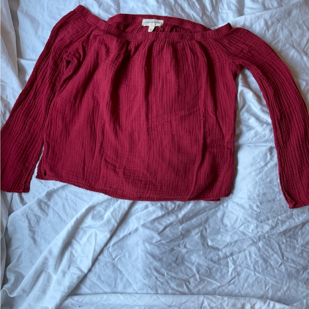 Cloth & Stone Rich Red Top